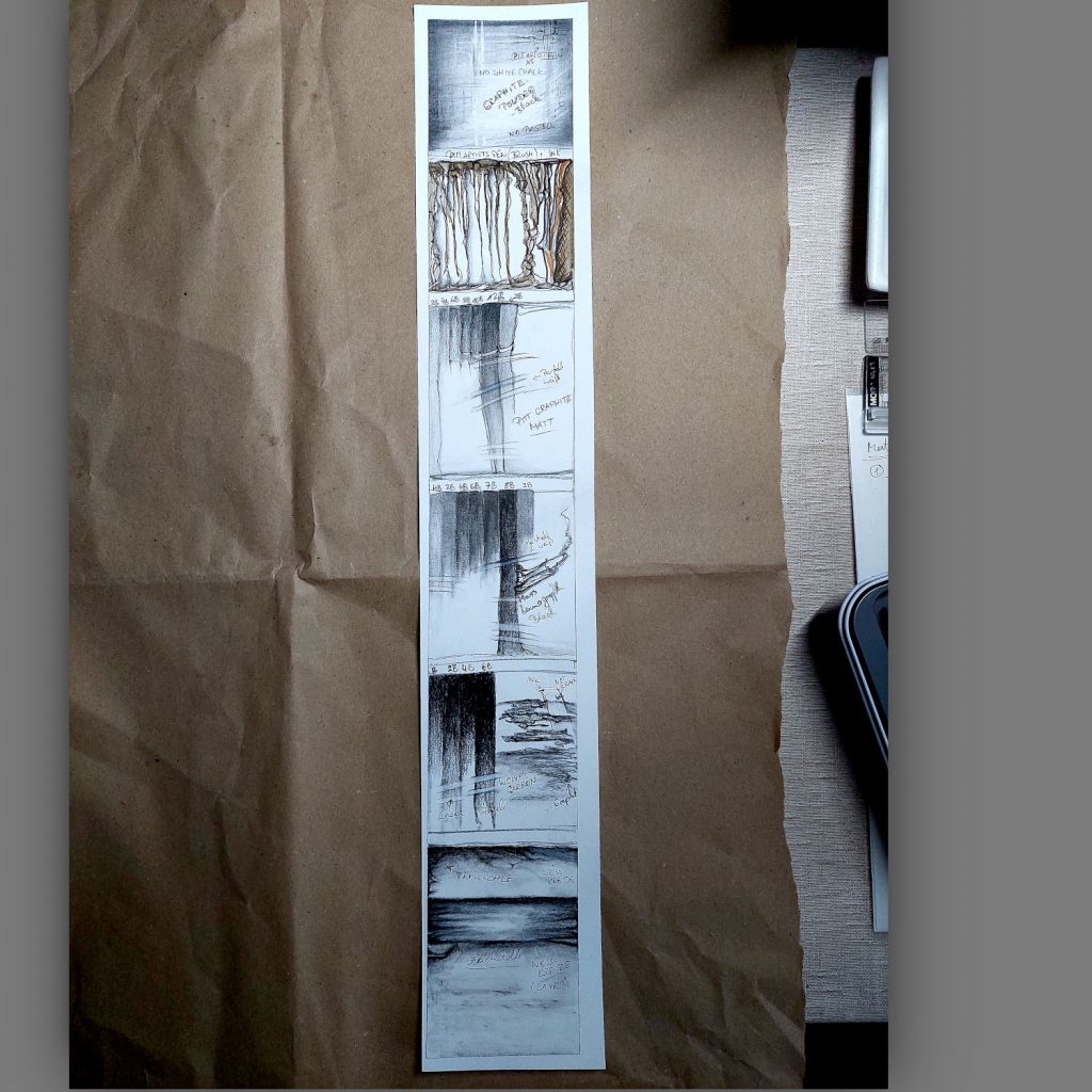 Drawing: "Shades of Grey: Stripe" 10/2025